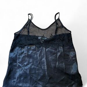 Elegant Black Sheer Lace Camisole